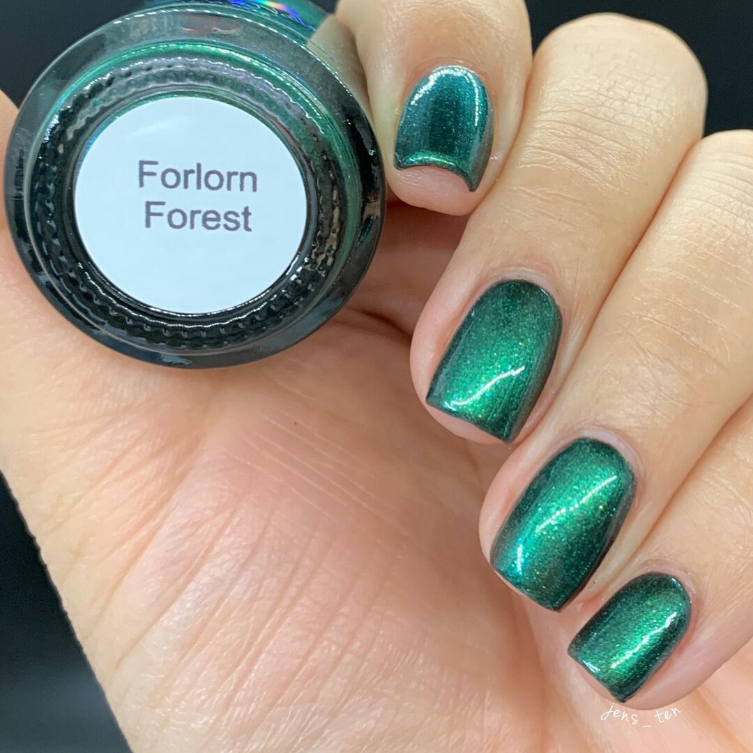 Forlorn Forest - custom handcrafted emerald green nail polish | MakerPlace by Michaels Forlorn Forest - custom handcrafted emerald green nail polish | MakerPlace by Michaels